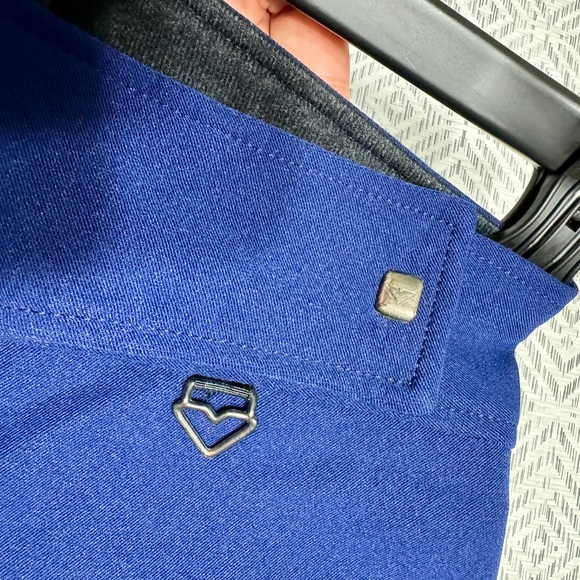 OBERMEYER SPORT STIRRUP WOOL BLEND COBALT BLUE SKI SNOW PANTS - Size 8R - Picture 10 of 14